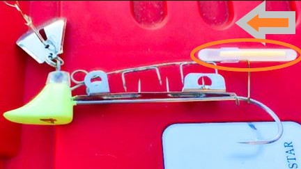 堤防 波止の 太刀魚 タチウオ テンヤは 太刀魚ゲッター 時短テンヤ がおすすめ キビナゴ装着が超簡単 重さとケミホタルの大きさと付け方 海燕 カイエンの釣り旅