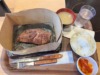 【ワンダーステーキ フジグラン広島】１０００円で、ご飯おかわり無料の低温調理されたステーキを堪能した。